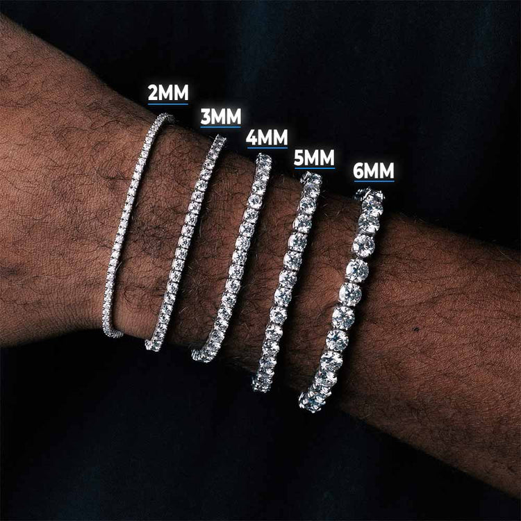 Men’s Tennis Chains & Cuff Moissanite Bracelets - Jewelry Wholesale Collection