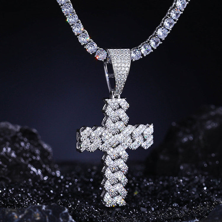 Moissanite Cross Necklaces - Jewelry Wholesale Collection