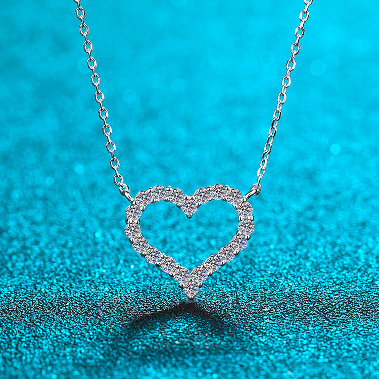 Moissanite Heart Necklaces - Jewelry Wholesale Collection