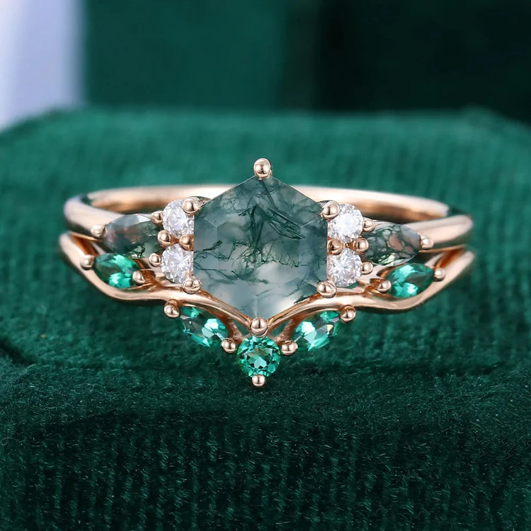 Moissanite Rose Gold Rings - Jewelry Wholesale Collection