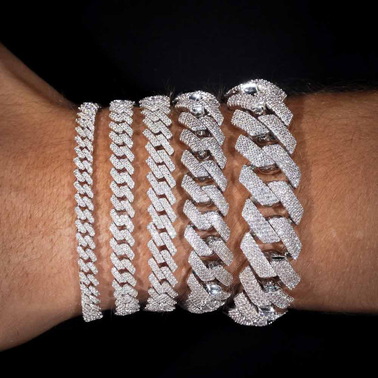 Moissanite White Gold Bracelelets 14K / 18K - Jewelry Wholesale Collection