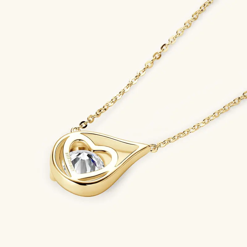 3CT 2CT 1CT D Moissanite Solitaire Pendant Necklace for Women 925 Silver Adjustable Chain 6.5mm/8mm/9mm Lab Diamond Jewelry Gift