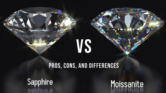 Moissanite vs Sapphire