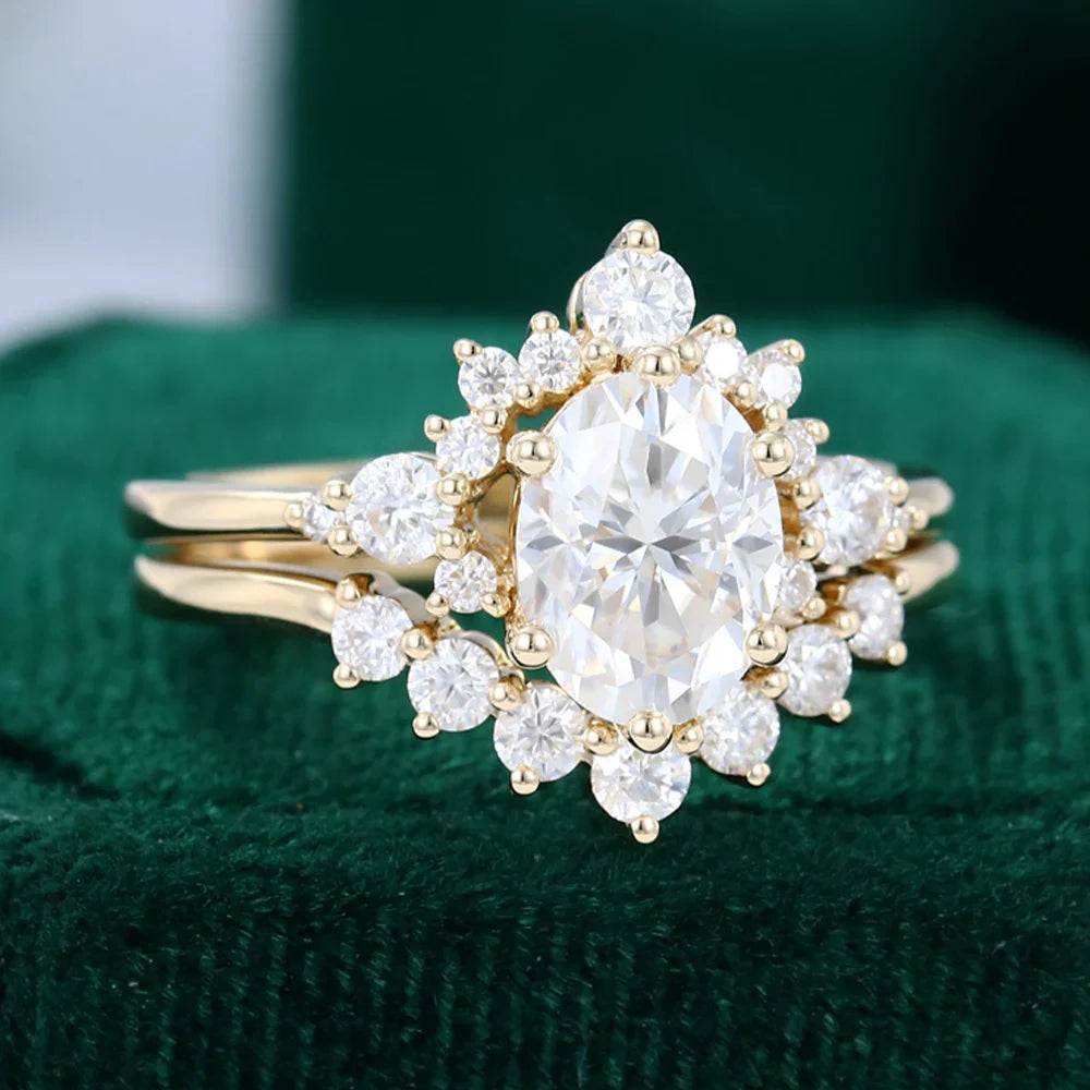 Moissanite Clustered Sets - Jewelry Wholesale Collection