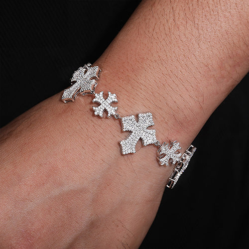 Moissanite Cross Bracelets - Jewelry Wholesale Collection