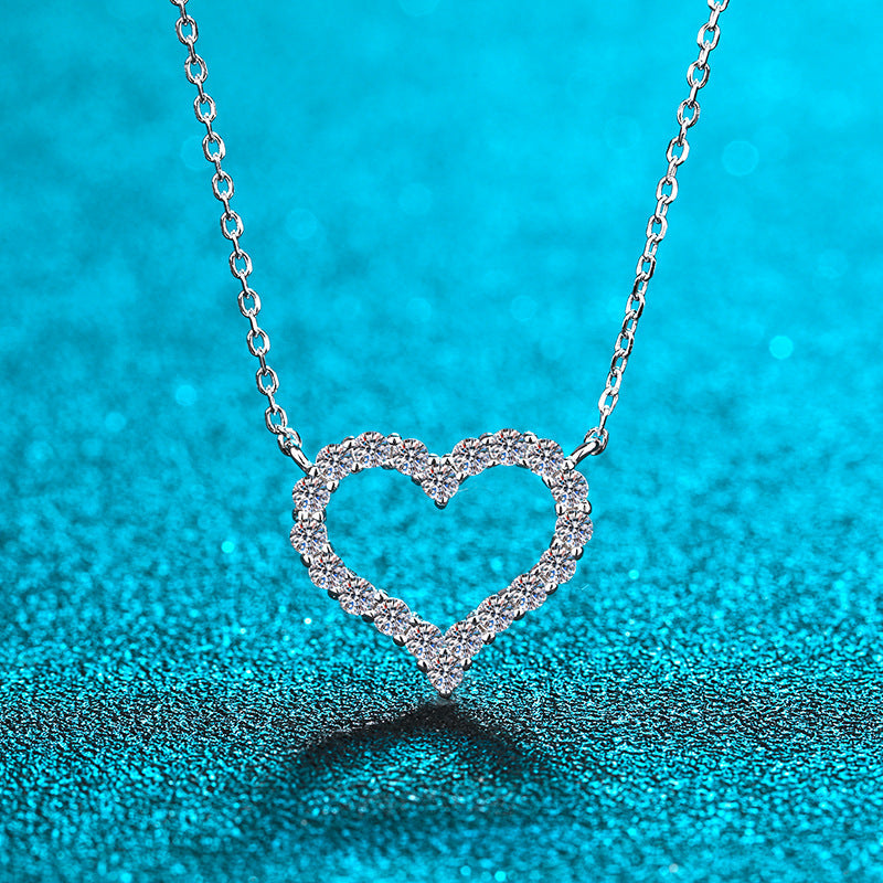 Moissanite Heart Necklaces - Jewelry Wholesale Collection