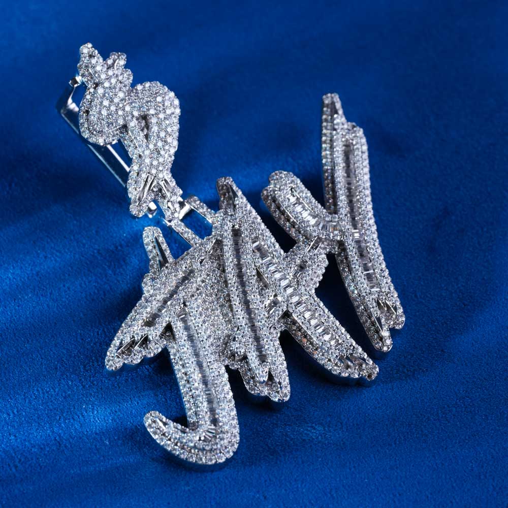 Moissanite Name & Initial Pendants - Jewelry Wholesale Collection