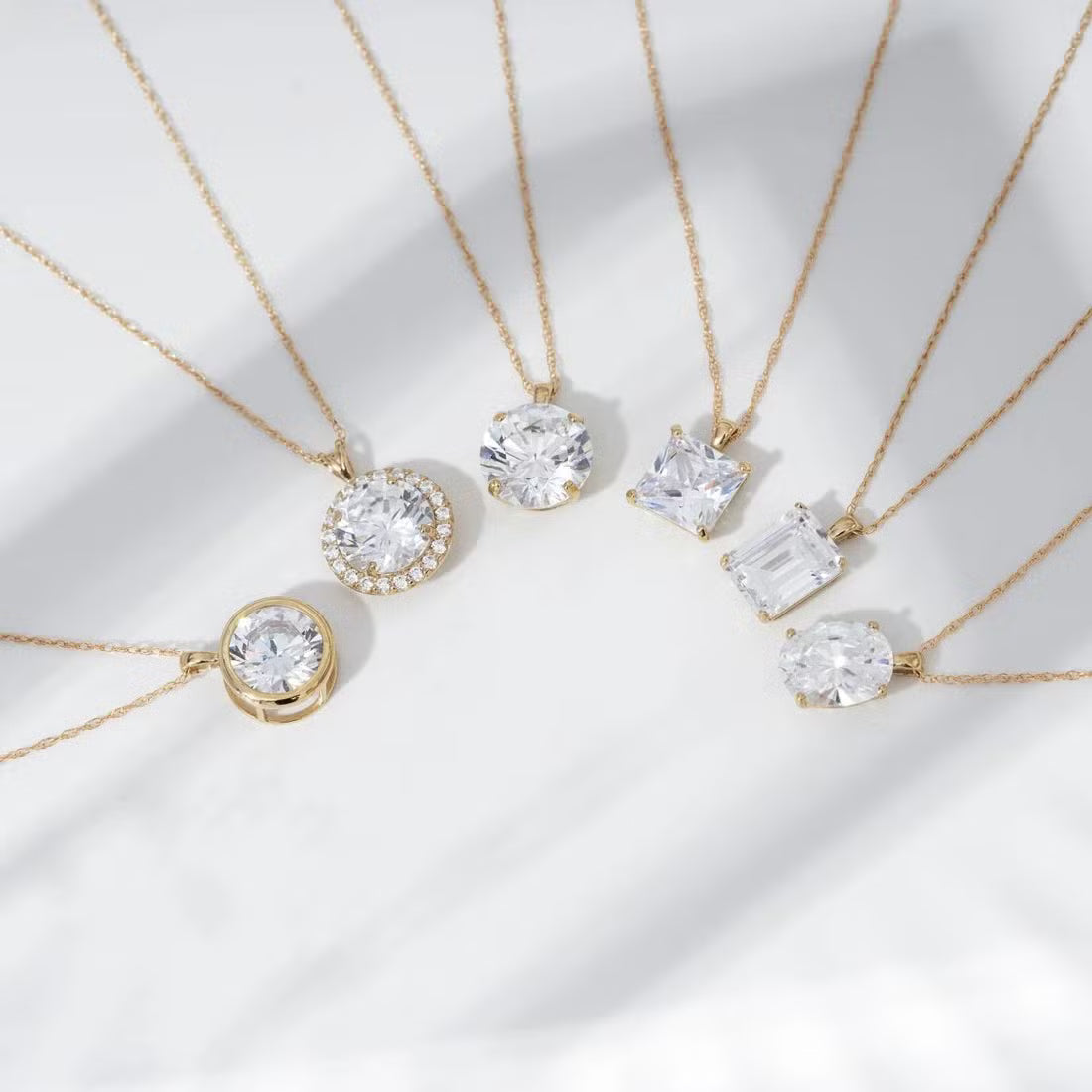 Moissanite Solitaire Necklaces - Jewelry Wholesale Collection