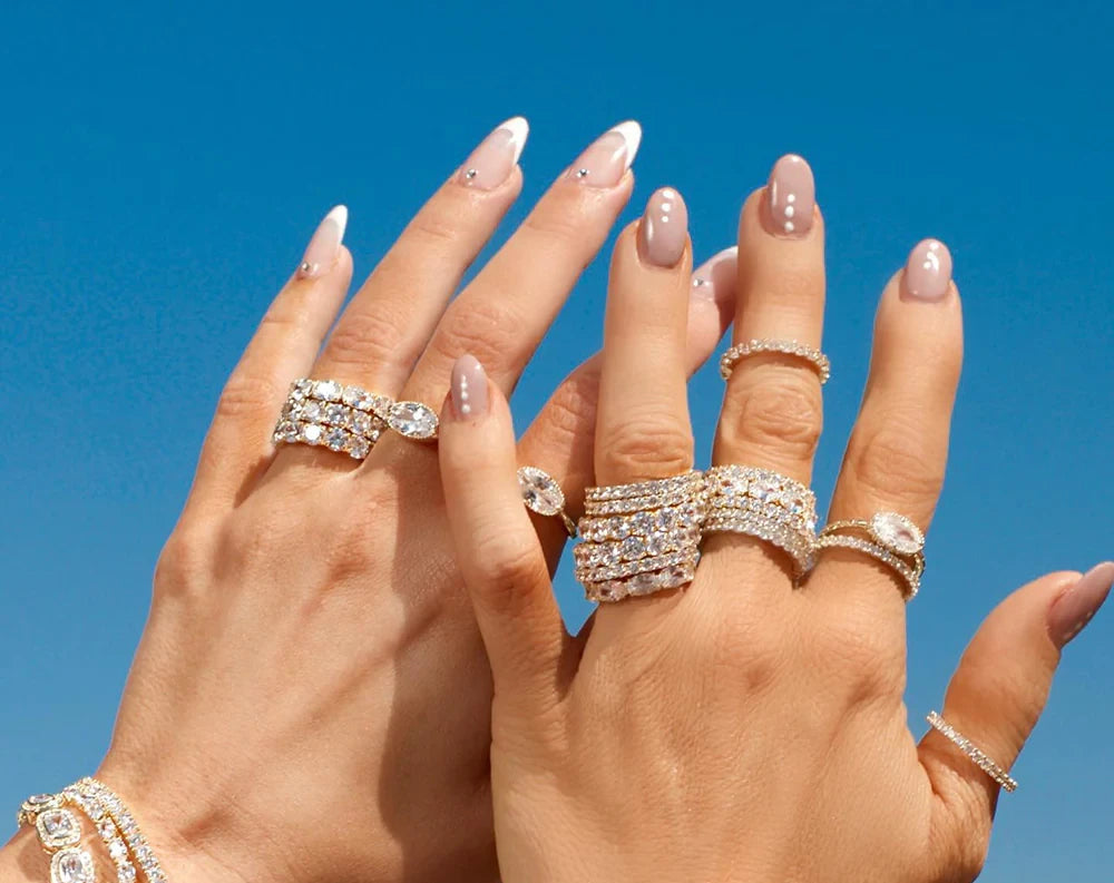 Moissanite Stackable Rings - Wholesale Jewelry Collection