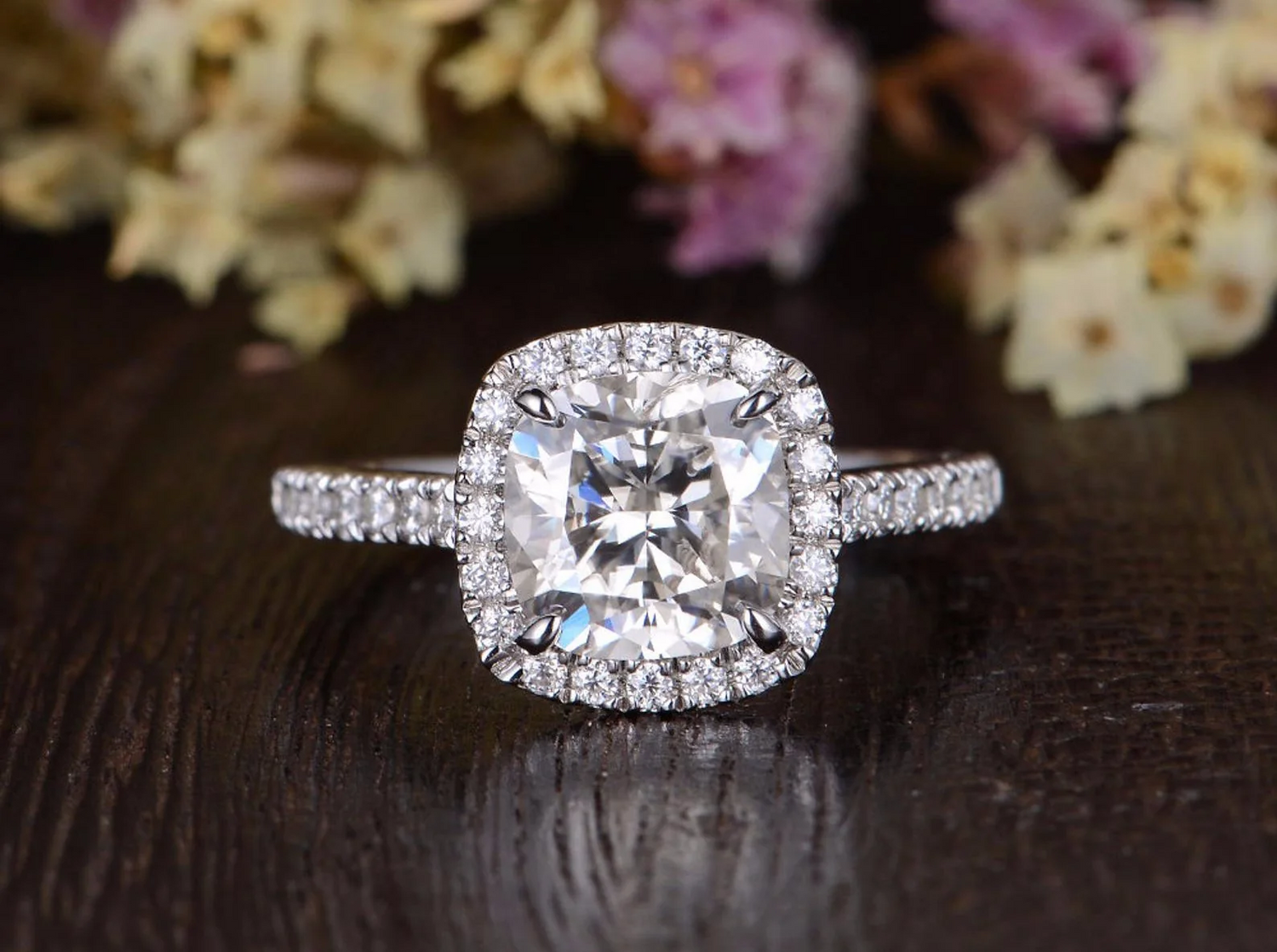 Moissanite Sterling Silver  925 Rings - Wholesale Jewelry Collection
