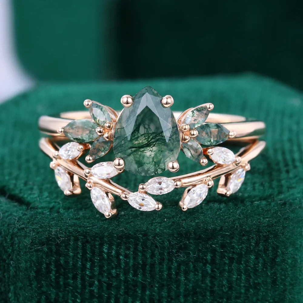 Nature-Inspired Moissanite Jewelry Sets - Jewelry Wholesale Collection
