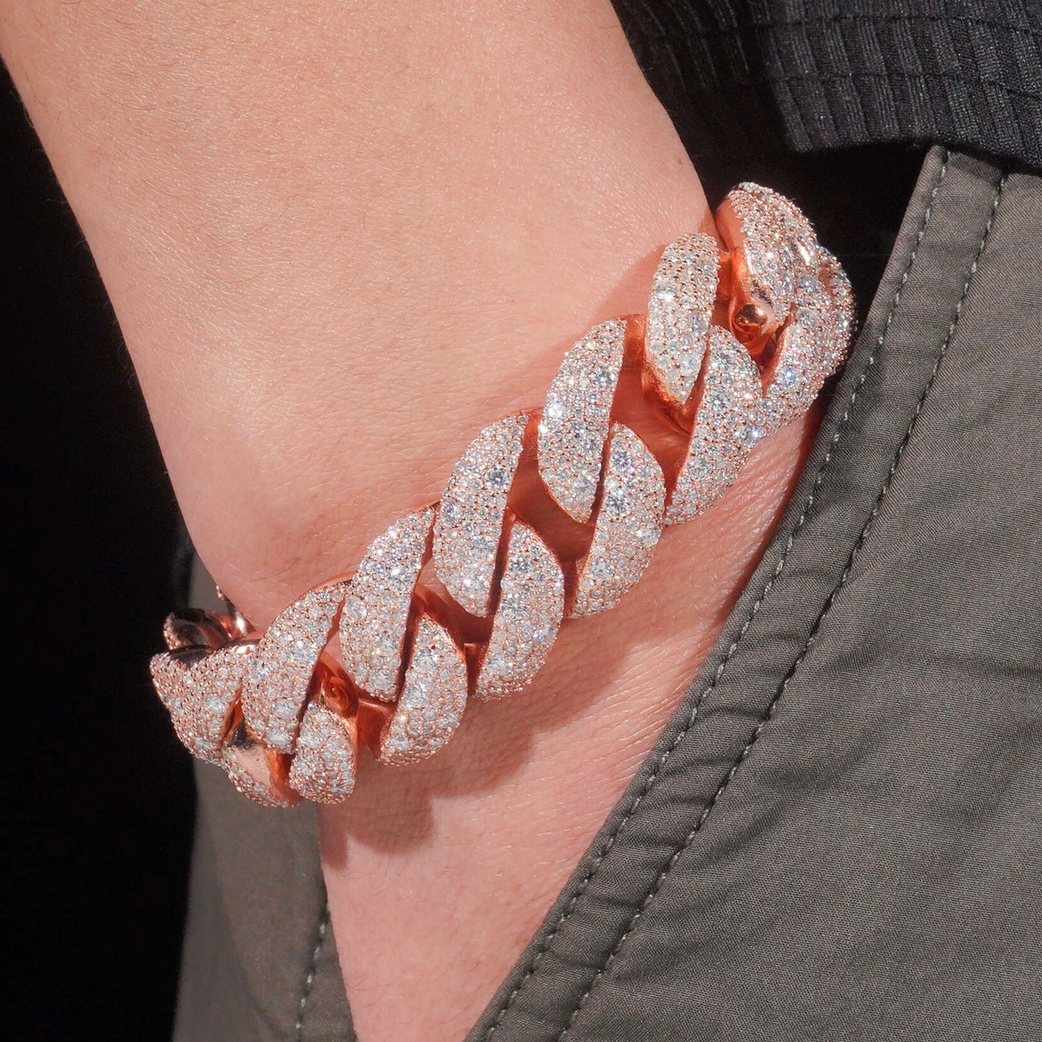 Rose Gold Moissanite Bracelets - Jewelry Wholesale Collection