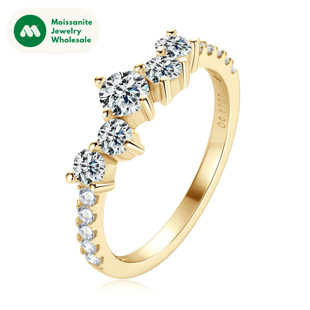 Real 4mm&3mm&1.6mm Moissanite Engagement Ring Delicate Wedding Rings 925 Silver for Women Finger Jewelry GRA Certified