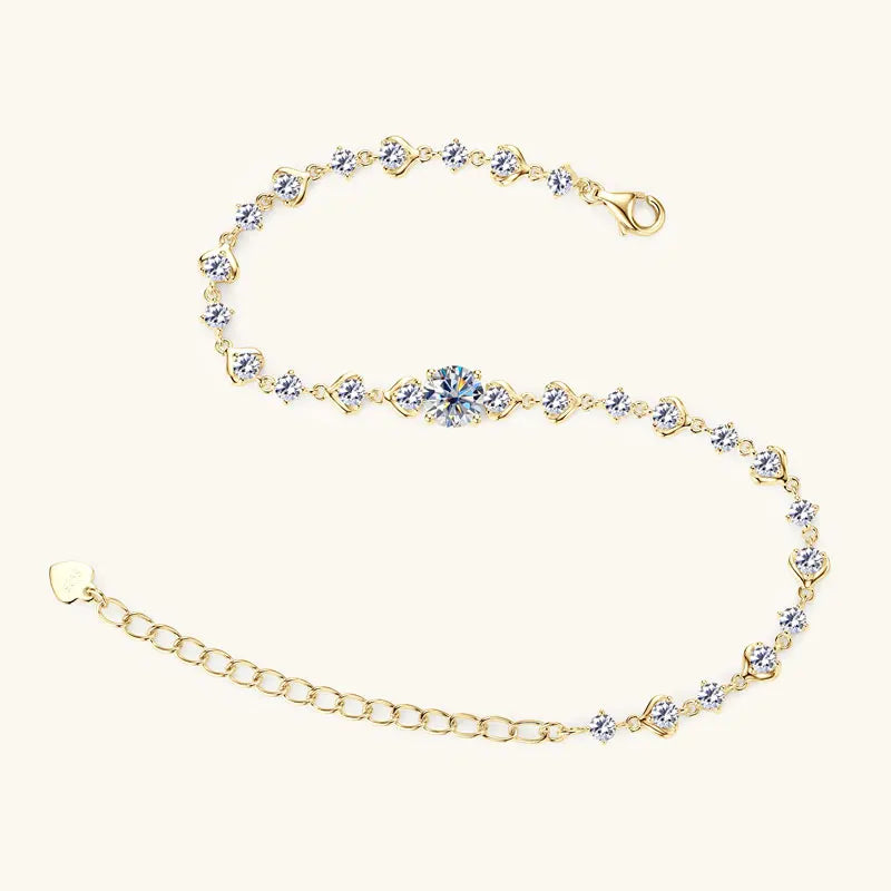 2025 New Pod Design Full Moissanite Bracelet for Women 925 Silver 18k Gold Plated Fine Jewelry GRA Certified Lab Diamond