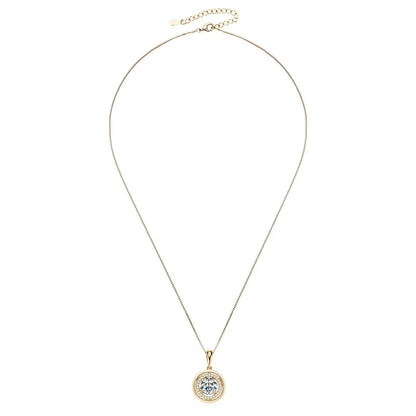 6.5mm/8mm/9mm 3ct 2ct D Moissanite Pendant Necklace for Women 925 Silver Adjustable Chain GRA Certified Jewelry 2025 New Gifts