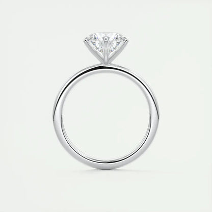 Classic 0.5ct/1ct/2ct Round D Moissanite 925 Sterling Sliver Ring for Women Wedding Engagement Promise Finger Rings Jewelry GRA