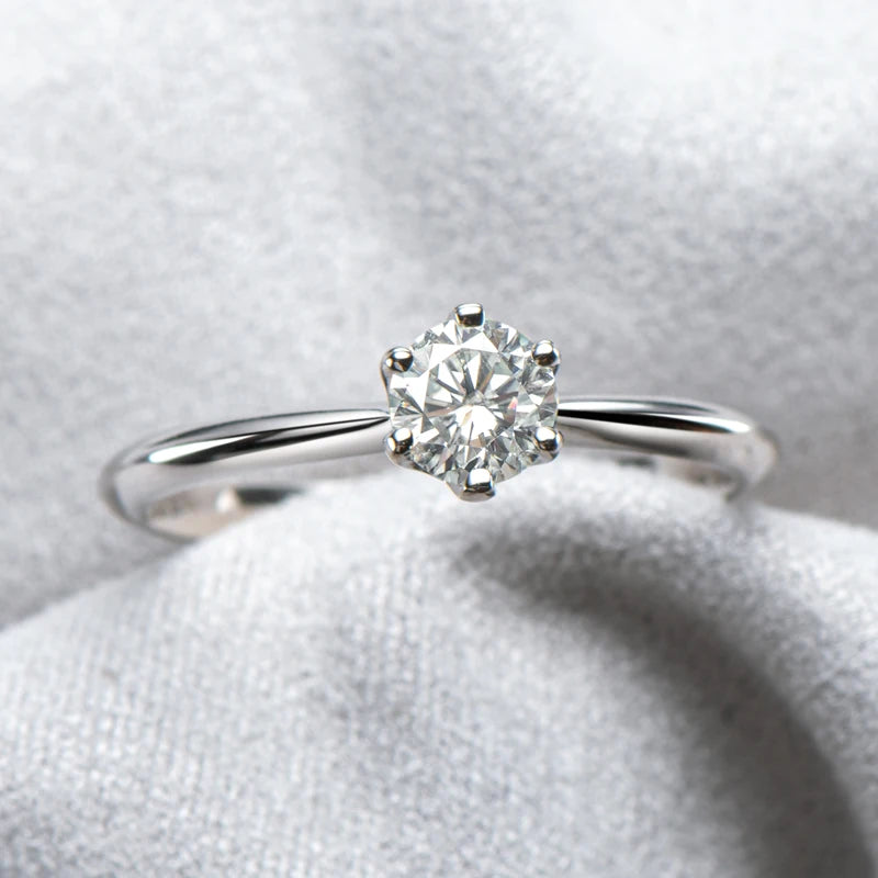 2CT 3CT Moissanite Ring 1CT 0.5CT Wedding Engagement Ring 925 Sterling Silver for Women Solitaire Diamond Finger Jewelry