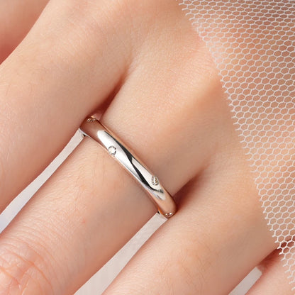 925 Sterling Silver Ring 18k Gold Plated D Color Round Moissanite Ring Promise Bands for Women Daily Jewelry Certificate