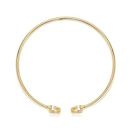 Love Heart Moissanite Cuff Bangle 925 Silver for Women Certified Simple Charm Open Bracelet Jewelry 18k Gold Plated Gifts