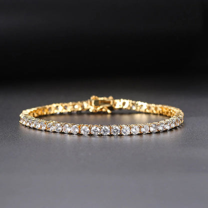 D VVS1 Moissanite Tennis Bracelet Original 925 Sterling Silver GRA Certified Bracelets for Women Man Plated 18k White Gold