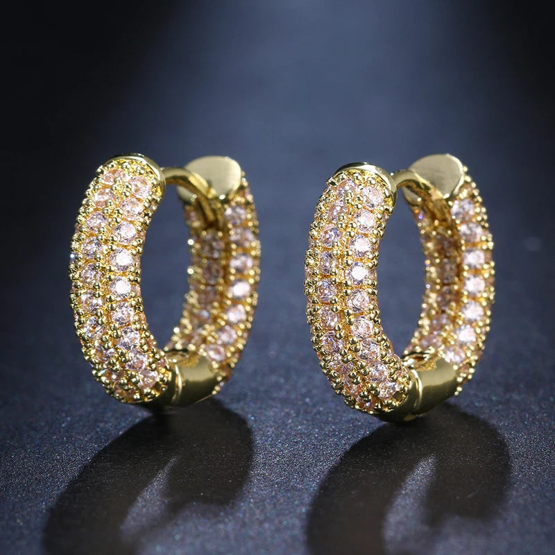 2025 0.86CTW. Pave Moissanite Hoop Huggie Earrings for Women 925 Silver Luxury Skeleton Design Earring Original Fine Jewelry GRA