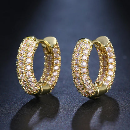 2025 0.86CTW. Pave Moissanite Hoop Huggie Earrings for Women 925 Silver Luxury Skeleton Design Earring Original Fine Jewelry GRA