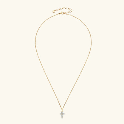 Classic Charm Cross Pendant Necklace 925 Sterling Silver Moissanite with Certificate  for Women Men Gifts Collar Jewelry
