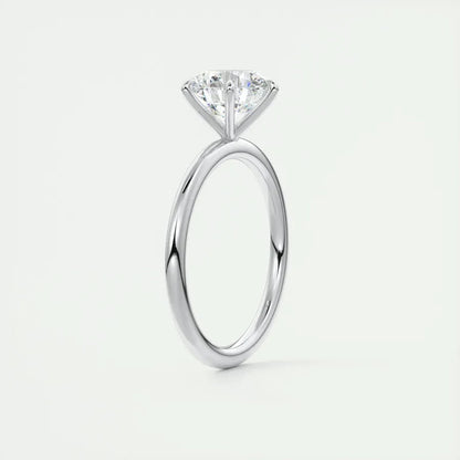 Classic 0.5ct/1ct/2ct Round D Moissanite 925 Sterling Sliver Ring for Women Wedding Engagement Promise Finger Rings Jewelry GRA