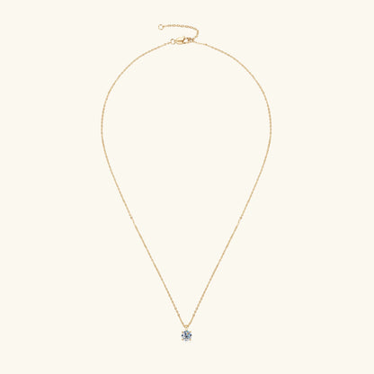 6.5mm 1.0 carat D Moissanite Solitaire Drop Necklaces 18k Gold Plated Pendant Original Real 925 Silver Chain Jewelry for Women