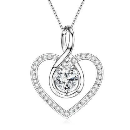 1CT 2CT 3CT Heart Cut Moissanite Pendant Necklace 925 Silver Adjustable Chain for Women GRA Certified Jewelry 2025 Gifts