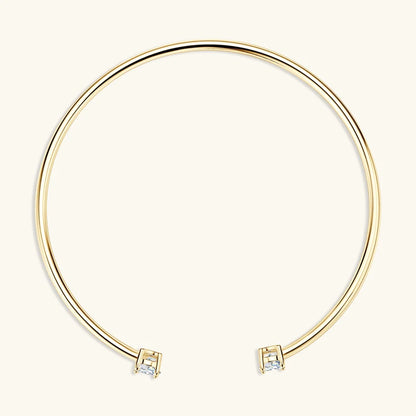 5mm 0.5CT D VVS1 Moissanite Bangle Cuff Real 925 Sterling Silver Bracelet for Women Hand Opening Cuffs Fine Jewelry Gifts