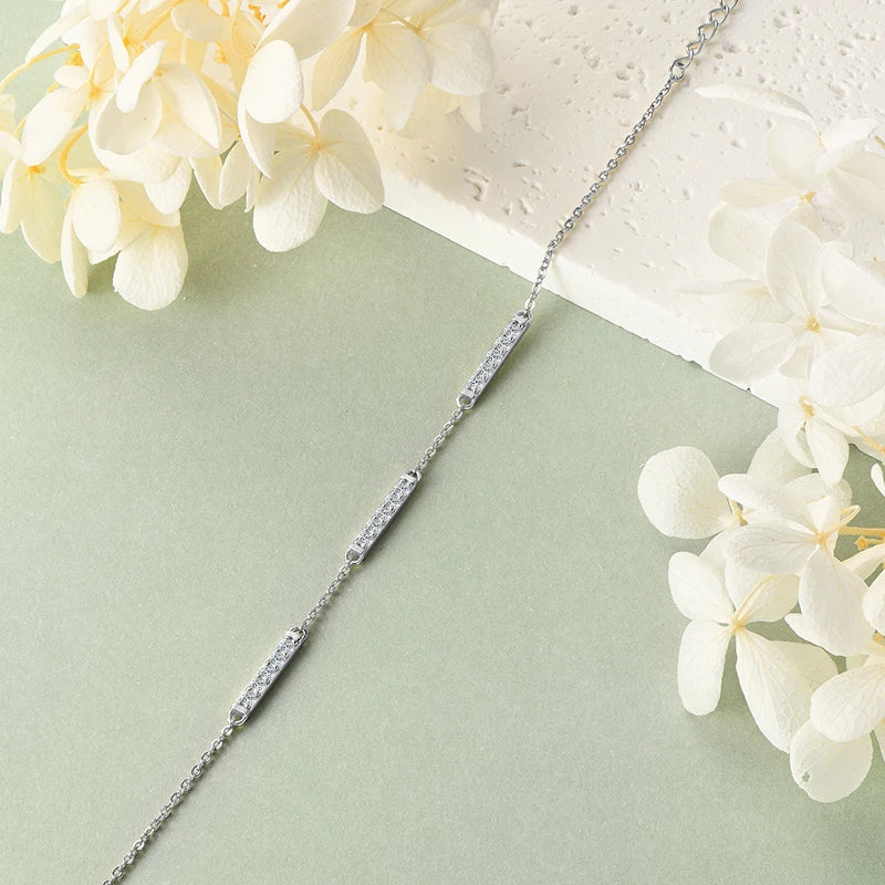 2024 Trend Moissanite Bracelet Plated 18k Gold 925 Silver Hand Chain Fashion Bracelets for Women Gifts Jewelry With Certificate