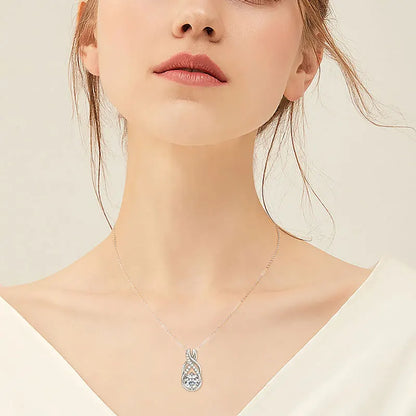 8mm 2.0CT Infinity Moissanite Pendant Necklace for Women Real 925 Silver Adjustable Chain GRA Certified Luxury Fine Jewelry Gift