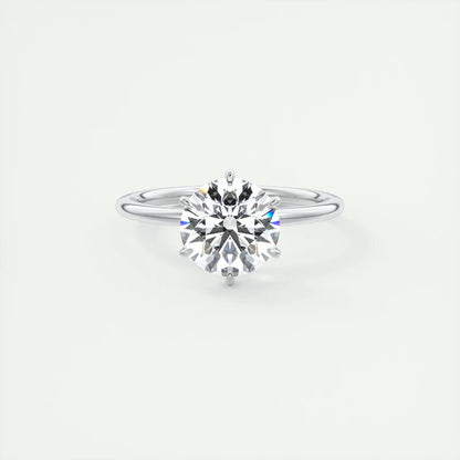 Classic 0.5ct/1ct/2ct Round D Moissanite 925 Sterling Sliver Ring for Women Wedding Engagement Promise Finger Rings Jewelry GRA