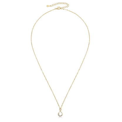 Infinity Necklace S925 D Round Moissanite Pendant Necklaces 925 Silver for Women Adjustable Chain GRA Certified Infinite Jewelry