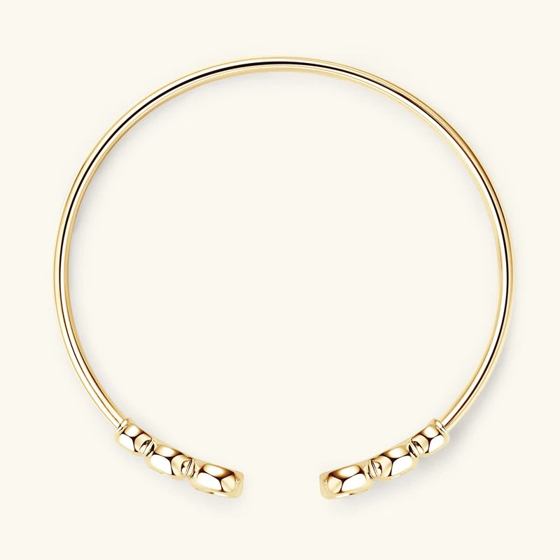 Simple Open Ended Bracelets Cuff Silver 925 D Color Moissanite Bracelet Bangle for Women Luxury Gold Plated Charm Jewelry