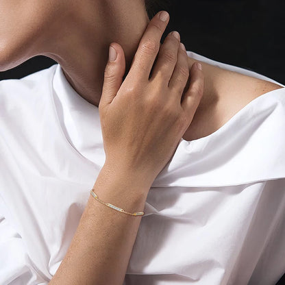 2024 Trend Moissanite Bracelet Plated 18k Gold 925 Silver Hand Chain Fashion Bracelets for Women Gifts Jewelry With Certificate