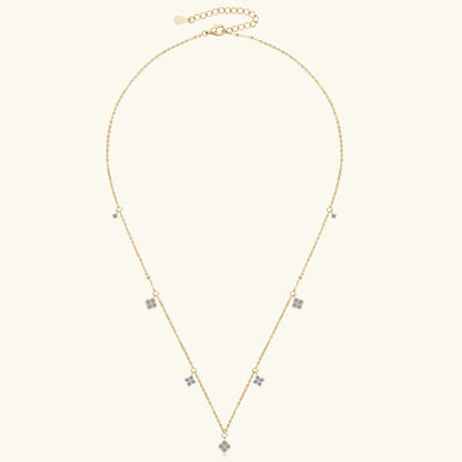 3mm D Moissanite Jewelry Set Clover Flower Pendant Necklace Earrings Bracelet 3 in 1 Sets for Women 925 Silver Charm Gifts