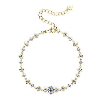 2025 New Pod Design Full Moissanite Bracelet for Women 925 Silver 18k Gold Plated Fine Jewelry GRA Certified Lab Diamond