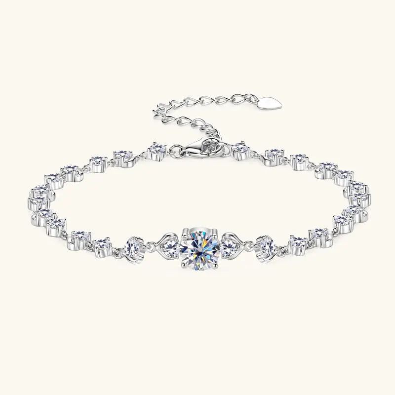 2025 New Pod Design Full Moissanite Bracelet for Women 925 Silver 18k Gold Plated Fine Jewelry GRA Certified Lab Diamond