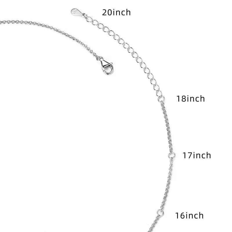 6.5mm 1ct Moissanite Pendant Y Shaped Butterfly Necklace for Women 925 Silver Adjustable Chain Necklaces 2025 Jewelry Gift
