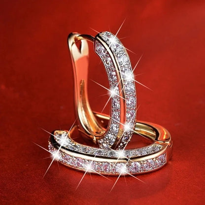 2025 0.86CTW. Pave Moissanite Hoop Huggie Earrings for Women 925 Silver Luxury Skeleton Design Earring Original Fine Jewelry GRA