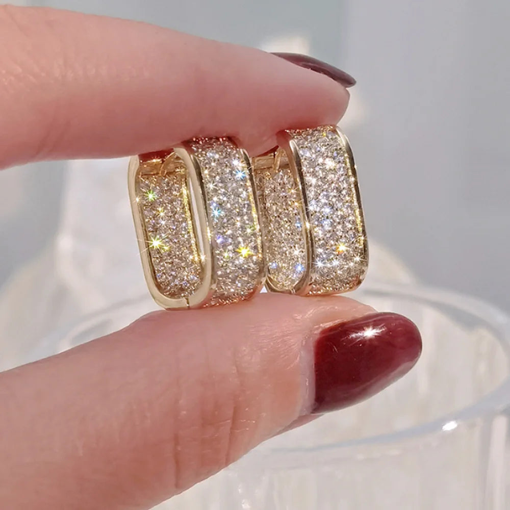 2025 0.86CTW. Pave Moissanite Hoop Huggie Earrings for Women 925 Silver Luxury Skeleton Design Earring Original Fine Jewelry GRA