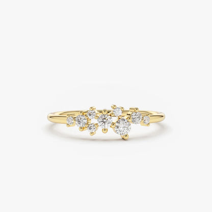 Delicate Moissanite Ring Real 925 Silver for Women Dainty Thin Finger Ring Wedding Engagement Jewelry Fashion Accessories