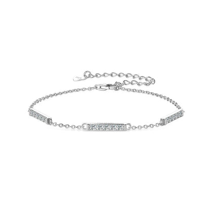 2024 Trend Moissanite Bracelet Plated 18k Gold 925 Silver Hand Chain Fashion Bracelets for Women Gifts Jewelry With Certificate